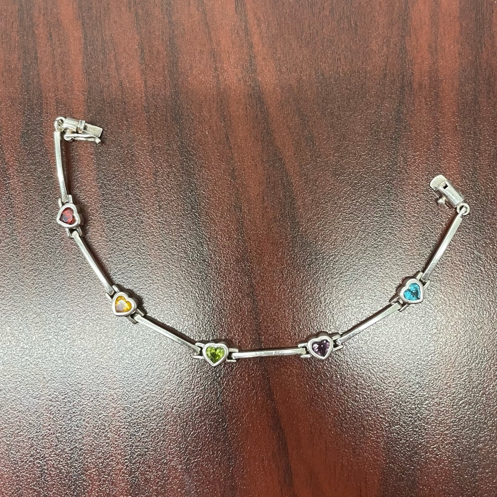Sliver heart bracelet